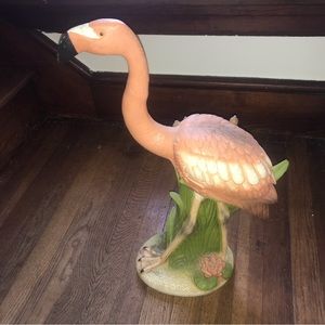 Ceramic Flamingo Statue - Large